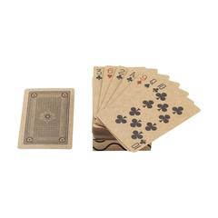 Vue Recycled Playing Cards Single jeu de cartes de couleur marron| Krokrodeal