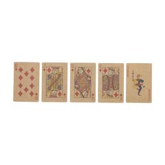Vue Recycled Playing Cards Single jeu de cartes de couleur marron| Krokrodeal