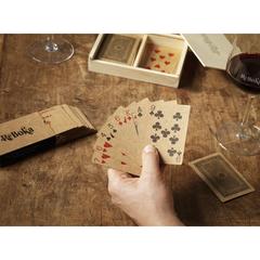 Vue Recycled Playing Cards Single jeu de cartes de couleur marron| Krokrodeal