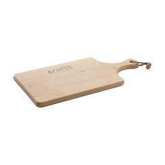 Vue Alder Wood Cutting Board Handle planche à découper de couleur marron| Krokrodeal