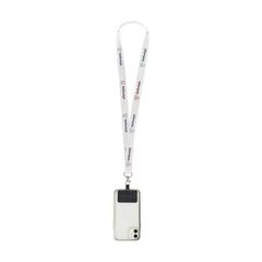 Vue Lanyard Sublimation RPET 2 cm avec Patch tour de cou de couleur -| Krokrodeal