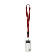 Vue Lanyard Sublimation Buckle RPET 2 cm avec Patch de couleur -| Krokrodeal