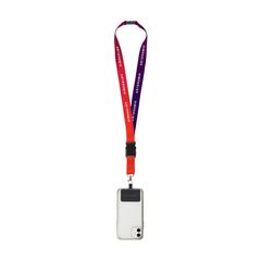 Vue Lanyard Promo Complete Sublimation RPET 2 cm avec Patch de couleur -| Krokrodeal