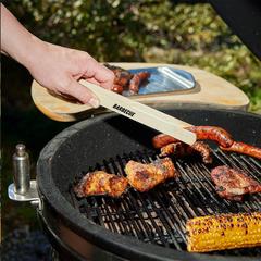 Vue Pinza pince à BBQ en bois de couleur marron| Krokrodeal