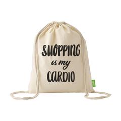 Vue Organic Cotton Promo (140 g/m²) sac à dos de couleur beige| Krokrodeal