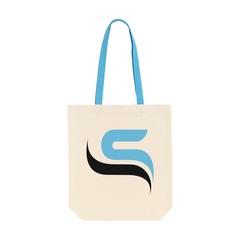 Vue Canvas Shoppy Colour (220 g/m²) sac shopping de couleur bleu| Krokrodeal