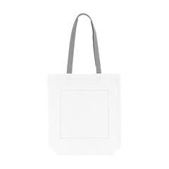 Vue Canvas Shoppy Colour (220 g/m²) sac shopping de couleur bleu| Krokrodeal