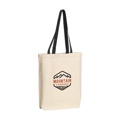 Vue Canvas Shoppy Colour (220 g/m²) sac shopping de couleur noir| Krokrodeal