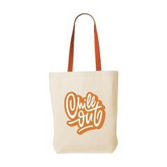 Vue Canvas Shoppy Colour (220 g/m²) sac shopping de couleur orange| Krokrodeal