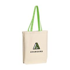 Vue Canvas Shoppy Colour (220 g/m²) sac shopping de couleur vert| Krokrodeal