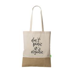 Vue Combi Organic Shopper (160 g/m²) sac shopping de couleur beige| Krokrodeal