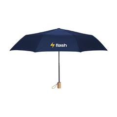 Vue Mini Umbrella parapluie pliable en RPET de 21 inch de couleur bleu| Krokrodeal