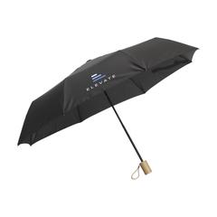 Vue Mini Umbrella parapluie pliable en RPET de 21 inch de couleur noir| Krokrodeal