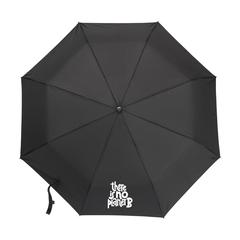 Vue Mini Umbrella parapluie pliable en RPET de 21 inch de couleur noir| Krokrodeal