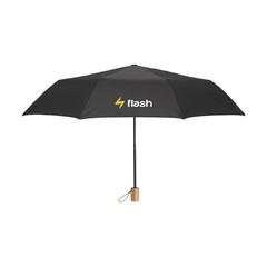 Vue Mini Umbrella parapluie pliable en RPET de 21 inch de couleur noir| Krokrodeal
