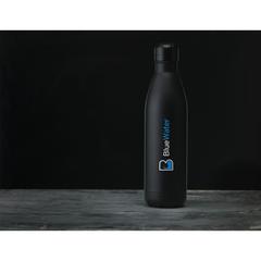 Vue Topflask RCS Recycled Steel 750 ml bouteille de couleur noir| Krokrodeal