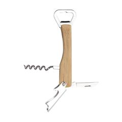 Vue Butler Bamboo tire-bouchon de couleur marron| Krokrodeal