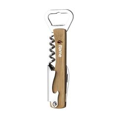 Vue Butler Bamboo tire-bouchon de couleur marron| Krokrodeal
