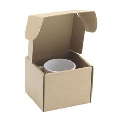 Vue Gift Box boîte prête à l'envoi de couleur marron| Krokrodeal