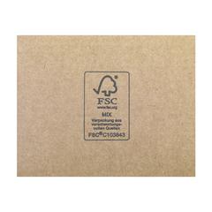 Vue Gift Box boîte prête à l'envoi de couleur marron| Krokrodeal