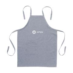 Vue Wolkat Taza Recycled Textile Apron tablier de couleur bleu| Krokrodeal