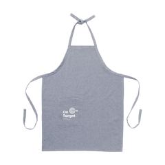Vue Wolkat Taza Recycled Textile Apron tablier de couleur bleu| Krokrodeal