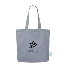 Vue Wolkat Rabat Recycled Textile Shopper sac de couleur bleu| Krokrodeal