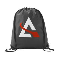 Vue PromoBag RPET sac à dos de couleur noir| Krokrodeal