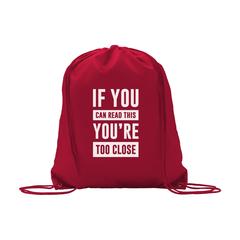 Vue PromoBag 210D sac à dos de couleur rouge| Krokrodeal