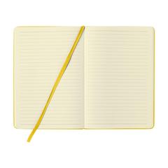 Vue BudgetNote A5 Lines carnet de couleur jaune| Krokrodeal