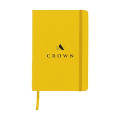 Vue BudgetNote A5 Lines carnet de couleur jaune| Krokrodeal