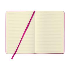 Vue BudgetNote A5 Lines carnet de couleur rose| Krokrodeal
