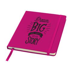 Vue BudgetNote A5 Lines carnet de couleur rose| Krokrodeal