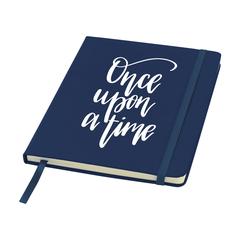 Vue BudgetNote A5 Lines carnet de couleur bleu| Krokrodeal