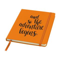 Vue BudgetNote A5 Lines carnet de couleur orange| Krokrodeal