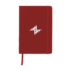 Vue BudgetNote A5 Lines carnet de couleur rouge| Krokrodeal