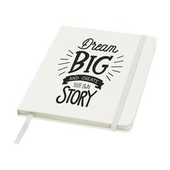 Vue BudgetNote A5 Blanc carnet de couleur blanc| Krokrodeal