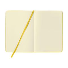 Vue BudgetNote A5 Blanc carnet de couleur jaune| Krokrodeal