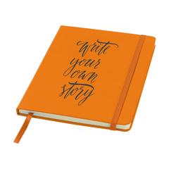 Vue BudgetNote A5 Blanc carnet de couleur orange| Krokrodeal