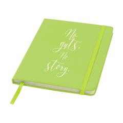 Vue BudgetNote A5 Blanc carnet de couleur vert| Krokrodeal