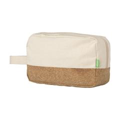 Vue CosCork Eco trousse de toilette de couleur beige| Krokrodeal