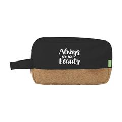 Vue CosCork Eco trousse de toilette de couleur noir| Krokrodeal
