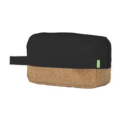 Vue CosCork Eco trousse de toilette de couleur noir| Krokrodeal