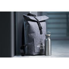 Vue Nolan Felt RPET sac à dos de couleur gris| Krokrodeal