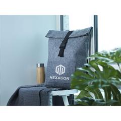 Vue Nolan Felt RPET sac à dos de couleur gris| Krokrodeal