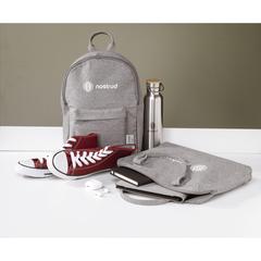 Vue Wolkat Agadir Recycled Textile Backpack sac à dos de couleur gris| Krokrodeal