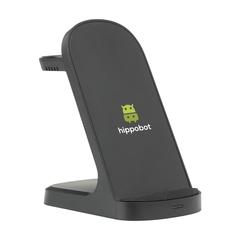 Vue Triple-Up RCS Recycled ABS Wireless Charger Stand de couleur noir| Krokrodeal