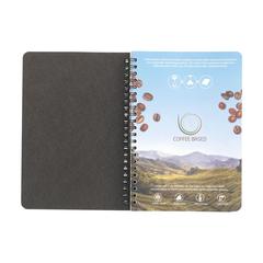 Vue Coffee Notebook Wire-O A5 bloc-notes de couleur marron| Krokrodeal