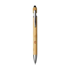 Vue Luca Touch FSC-100% Bamboo stylo tactile de couleur marron| Krokrodeal