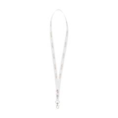 Vue Seed Paper Lanyard 2 cm tour de cou de couleur blanc| Krokrodeal
